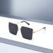 New Square Men's Sunglasses Street Shooting Metal Frame Net Celebrity Style Female Sunglasses T1374_viptrois.com