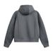 Deconstructed Patchwork Hooded Cardigan Sweatshirt For Men, Autumn Loose Casual Street Style Trendy Brand Ins Solid_viptrois.com