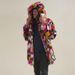 Pulse European And American Foreign Trade Hot-Selling Fox Men's Rainbow Mid-Length Hooded Fur Coat_viptrois.com