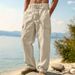 Plus Size Men's Casual Sports Trousers Breathable Loose Straight Leg Multi Pocket All Season Workwear For Outdoor_viptrois.com