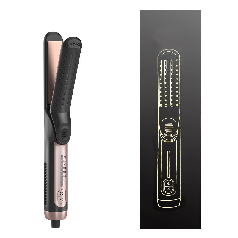 New Cool Wind And Curler Dual-use Hair-friendly Curling Iron Straightener For Women Dormitory Salon Hair Straightening_viptrois.com