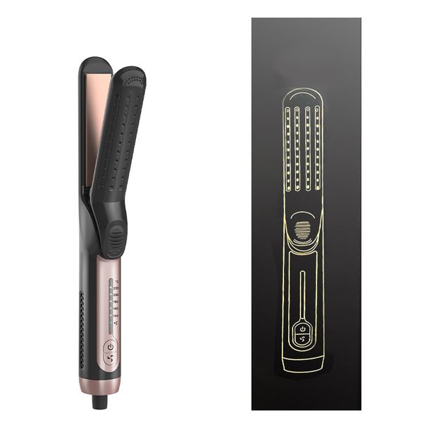 New Cool Wind And Curler Dual-use Hair-friendly Curling Iron Straightener For Women Dormitory Salon Hair Straightening_viptrois.com