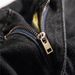 Men's Clothing Stock Summer Black Casual Youth Trousers Non Elastic Mid Waist Multi Hole Straight Jeans_viptrois.com