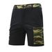 Men's Clothing New Summer European Size Outdoor Simple Versatile Men's Retro Camouflage Workwear Shorts Mid Length Pants Trend_viptrois.com