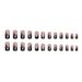 Nails Art Square Black Flame Diamond Flash Sweet Cool Nails Ins Style Wear Nail French Beauty_viptrois.com