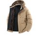 Men's Plus-Size Detachable Hood Winter Coat – British-Inspired Fleece-Lined Jacket With Removable Shoulder Straps (XS-2XL, Multipack Options)_viptrois.com
