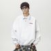 Nordmann Silhouette Texture Turn-down Collar Sweatshirt Men Autumn New Vintage Loose Neck Button Long Sleeve Polo Pullover Jacket_viptrois.com