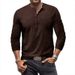 Men's Tie-Dye Henry Slim Fit Vintage Long Sleeve T-Shirt_viptrois.com