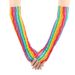 Rainbow Hollow Elastic Mesh Sexy Long Party Colorful Fishnet Gloves_viptrois.com