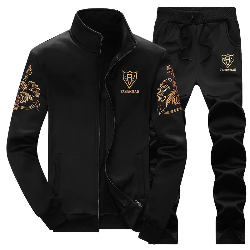 Men's Clothing Outdoor Sports Suit Men's Fashion Slim-fit Baseball Suit Casual _viptrois.com