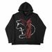 Street Hip Hop Gothic Y2K Black Zipper Hoodie 2022 Rock Harajuku Jacket Sweatshirt For Women_viptrois.com