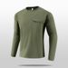 Men's Long Sleeve Performance Shirt – Thermal, Breathable & Versatile For Business Casual, Gym & Outdoor_viptrois.com