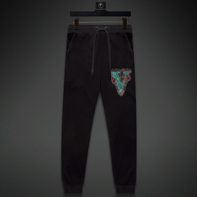 Men's Clothing Snow Fox Brothers Ice Silk Pants Men's Fashion Brand Hot Diamond Heavy Industry Slim Straight Workwear Trousers Drape Dad Summer_viptrois.com