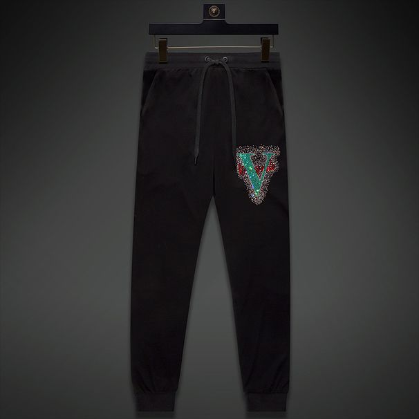 Men's Clothing Snow Fox Brothers Ice Silk Pants Men's Fashion Brand Hot Diamond Heavy Industry Slim Straight Workwear Trousers Drape Dad Summer_viptrois.com