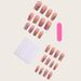 Nail Strips Nails Nail Art Patches Rainbow European Square Frosted Nails Finished_viptrois.com