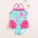 Mother & Kids New Girls One Piece Swimsuit Cute Ruffled Cartoon Baby Girl Swimsuit High Quality Comfortable High Elastic High Quality_viptrois.com