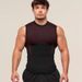 Trendy Men's Gym Vest Style Quick Drying Breathable Sleeveless Sports Training Top Jacquard Seamless Stretch For Outdoor & Sport Wear_viptrois.com