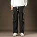 Men's Clothing Assault Pants Men Autumn Waterproof Mesh Loose Wide Leg Overalls High Street Straight Casual Trousers_viptrois.com