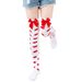 Red Lips Love Valentine's Day stockings will be over the knee stockings cute bow stockings_viptrois.com