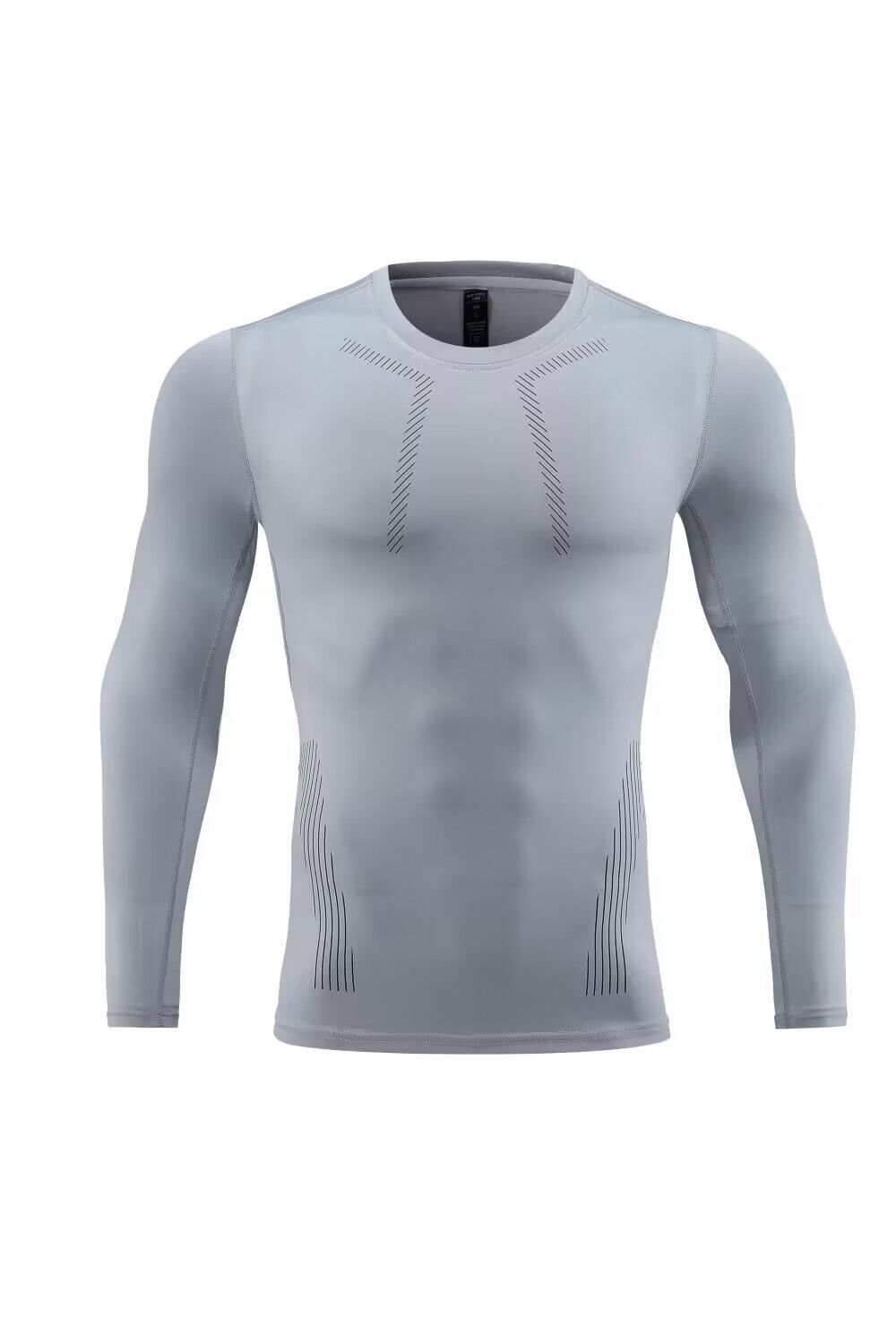 Men's Clothing Long-Sleeved Tights Men's Sports t-Shirt Fitness Breathable Quick-Drying Running Training Suit Basketball Long Sleeves_viptrois.com