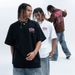 American Style Trendy Brand Summer New Printed Niche Letter Small Neck Loose T-Shirt For Men_viptrois.com