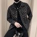 Men's Clothing Designer denim jacket for men with lapel and full body printed workwear tops Autumn trendy high end retro jacket_viptrois.com