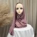 Women's Hijab hot selling solid color chiffon scarf long scarf shawl comfortable breathable_viptrois.com