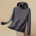 Large Size Men's Clothing Summer Ice Silk High Elastic Sunscreen Clothes Men's Fattening Plus Size Removable Cap Skin Clothes Men's Shirts Cross_viptrois.com