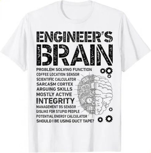 2026 T-shirtt-shirtengineer_s Brain Funny Process Engineer Men EnPilotPilot_viptrois.com