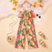 Mother & Kids INS Girl Fashion Tropical Flowers Full Print Jumpsuit Fashion Casual Jumpsuit Summer Wear_viptrois.com