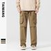 Men's Clothing Fashionable brand casual pants men 2024 autumn and winter men's clothing ready to dye trousers simple loose cotton pants men_viptrois.com
