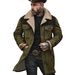 Men’s Suede-Like Bomber Jacket – Winter-Ready Zip-Up Coat With Multi-Pocket Design (100% Polyester) – Slim Fit For Casual & Commuter Wear_viptrois.com