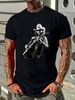 Vintage Hank Jr Arts Williams Playing Guitar Music T-Shirt Breathable Slightly Homme Top For Everyday Wear Comfortable Versatile Unisex Fashion_viptrois.com