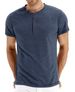 boy 2022 Summer Cross-Border Short Sleeve European And American Men's Henley Shirt Export T-Shirt Versatile Trendy Style_viptrois.com