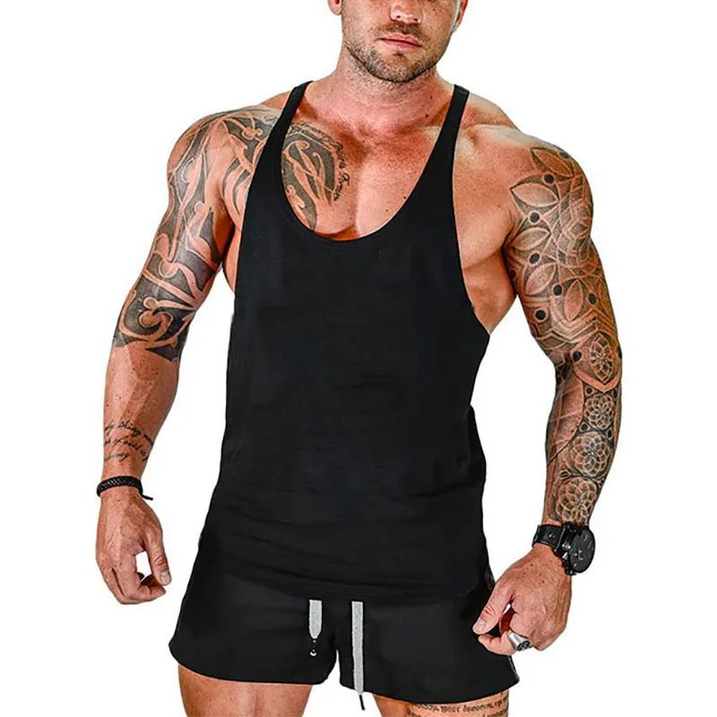 Herren Weste Sportswear Singulett Marke Westen Bodybuilding Und Fitness Stringer Unterhemden Unterhemd Mann Kleidung Muskulöse Hemd Turnhallen_viptrois.com