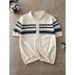 Men's Clothing Men's Black Fair Isle Short Sleeved Knit Sweater Summer Relaxed Style Outerwear Old Fashioned Breathable Cardigan Half Sleeve_viptrois.com