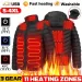 Men's Heated Down Jacket 2024 - 11 Areas Warm, USB Electric, Flexible Thermal, Hooded, Outdoor Vest Coat_viptrois.com