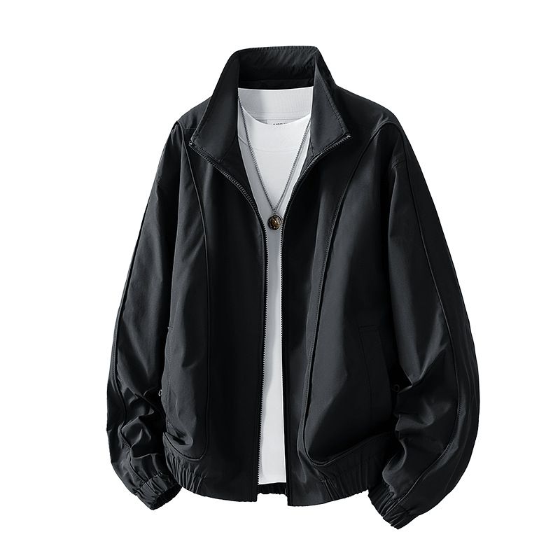 2025 Spring Trendy Brand Casual Shoulder Sleeve Top New Trendy Ruffian Handsome Man_viptrois.com