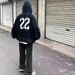 Spring And Autumn Wookvibe Mud Dyed Open Zipper No. 22 War Horse Sweater Printed Hooded Loose Couple Coat_viptrois.com