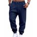 Men's Four Seasons Thin Terry Classic Sports Casual Jogging Training Fitness Sweatpants Men_viptrois.com