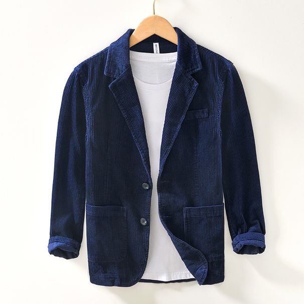 2026 High-quality Pure Cotton Corduroy Suit Jacket Casual Solid Color Loose Small Suit Cardigan_viptrois.com