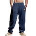 Men's Clothing Summer Men's Linen Casual Pants Wide Leg Breathable Beach Trousers Simple For Formal & Casual_viptrois.com