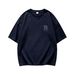 Men's Clothing Men's 100% Cotton Printed T-Shirt Summer Trendy Versatile Loose Casual Short Sleeve Top Style_viptrois.com