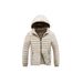 Rib Suit, Cotton-padded Coat, Men's Graphene Removable Cap, Slim Fit, Fleece, Thickened Top, Jacket._viptrois.com