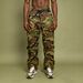 Men's Camouflage Pleated Cargo Pants Loose Fit Drawstring Casual High Street Trendy Outdoor Tactical Pants_viptrois.com