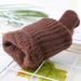 Zhuoxinder 1 Pair Winter Men Women Knitting Touch-screen Non-slip Gloves Warmer Mittens-Black_viptrois.com