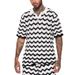 Men's clothing Summer men's sports suit woolen short-sleeved shirt casual shorts wave pattern hot sale_viptrois.com