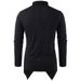 Exclusive Men's Clothing Fashionable Solid Color Cardigan Design Men's Long Sleeved T Shirt_viptrois.com