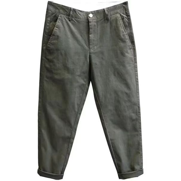 Men's Clothing Leisure Labor Protection Pants Trend Belt Trousers Simple Wear Work Wear Small Straight Men's Pants_viptrois.com