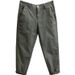Men's Clothing Leisure Labor Protection Pants Trend Belt Trousers Simple Wear Work Wear Small Straight Men's Pants_viptrois.com